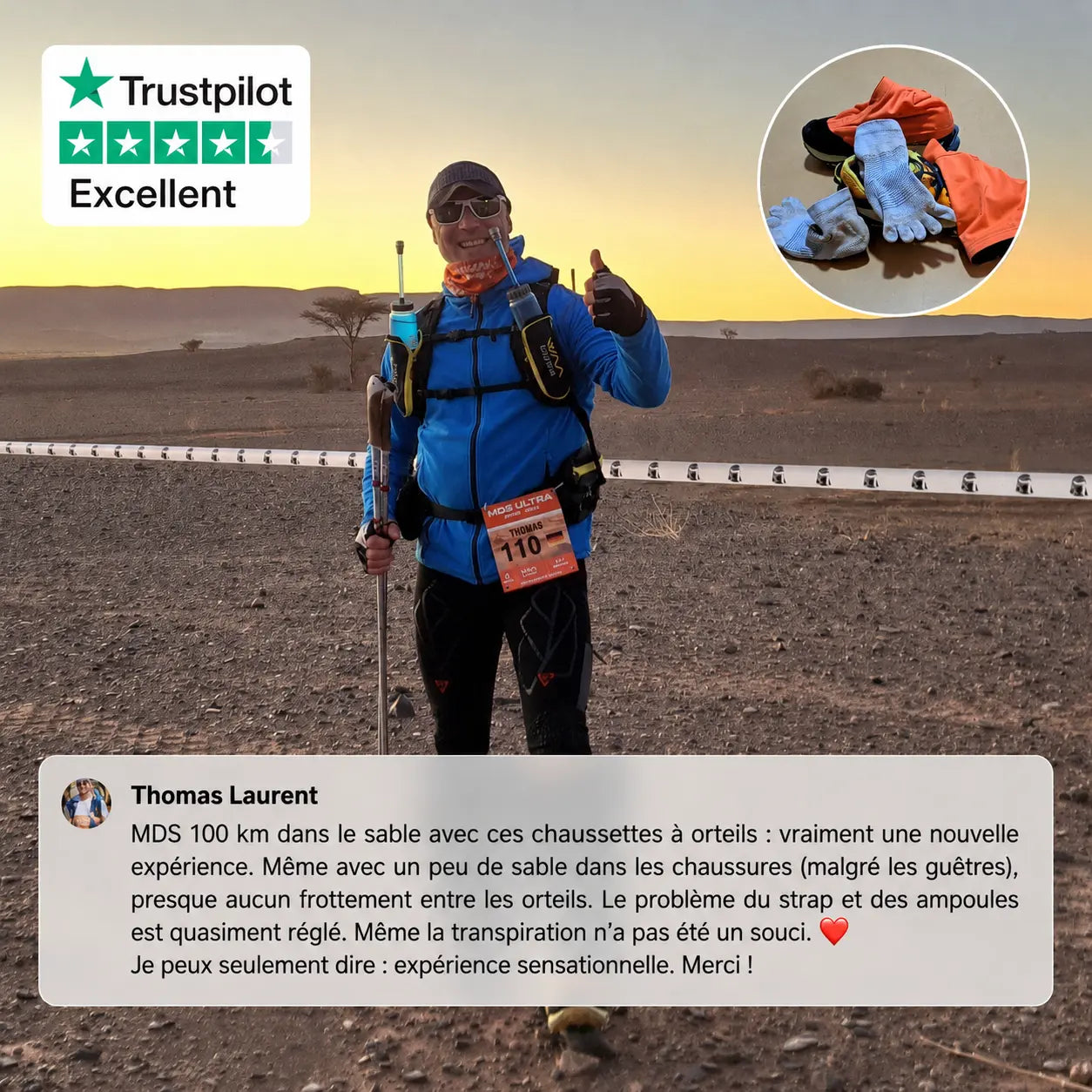 SENTIA - Chaussettes Trek DryWick™ 5.0