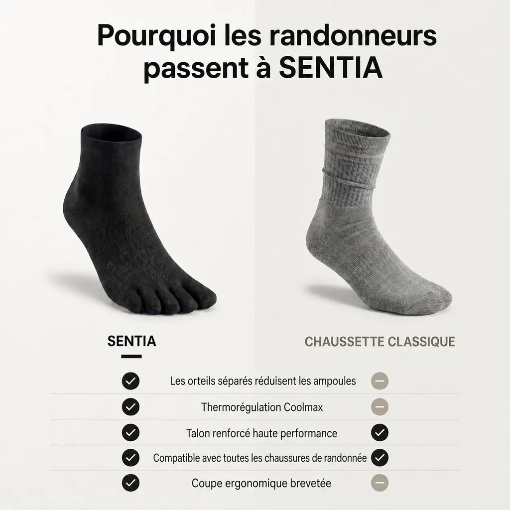 SENTIA - Chaussettes Trek DryWick™ 5.0